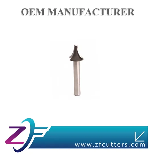 2 Flute V Slot Cutter of Carbide Tipped with HSS Shank China Manufacturer Form Milling Cutter